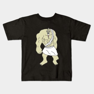 Zeus muscle form Kids T-Shirt